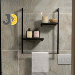 Load image into Gallery viewer, Turquoise Wooden Corner Wall Shelf