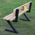 Load image into Gallery viewer, Modern Wood & Metal Garden Bench