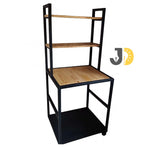 Load image into Gallery viewer, Modern Wood and Metal Over-Washing-Machine Storage Rack