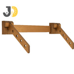 Load image into Gallery viewer, Sturdy wooden wall hanger with multiple slots for easy clothing organization.