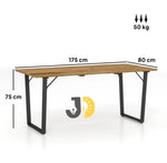 Load image into Gallery viewer, | Modern Wood & Metal Dining Table