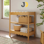 Load image into Gallery viewer, Wooden Baby Changing Table with Wavy Design