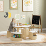 Load image into Gallery viewer, طقم طاولة وكراسي للأطفال مع وحدات تخزين مدمجة – Kids table and chair set with built-in storage compartments
