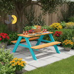 Load image into Gallery viewer, Colorful Wooden Kids Picnic Table