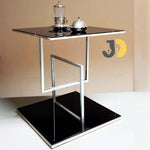 Load image into Gallery viewer, Modern tensegrity table with Black Glass and Metal Frame
