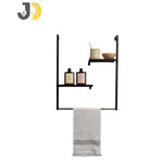 Load image into Gallery viewer, Turquoise Wooden Corner Wall Shelf
