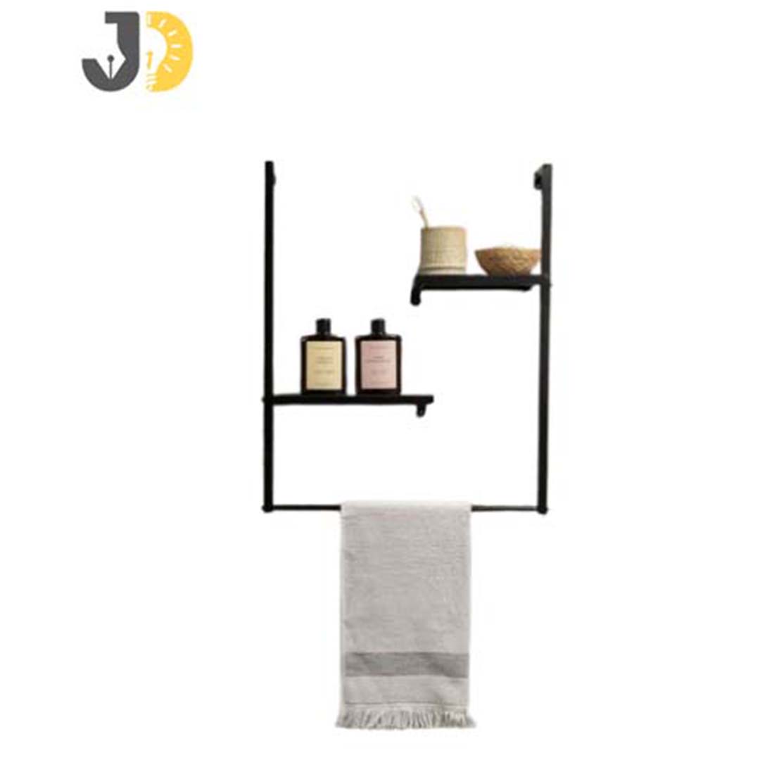 Turquoise Wooden Corner Wall Shelf