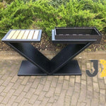 Load image into Gallery viewer, V-Shaped Outdoor BBQ Grill
