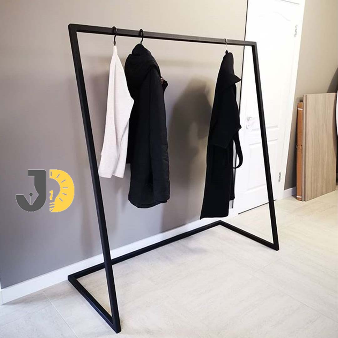 Modern Geometric Metal Clothes Rack