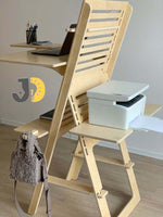 Load image into Gallery viewer, Adjustable Dual Sit–Stand Wooden Desk
