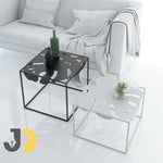 Load image into Gallery viewer, Modern Metal Leaf Design Coffee Table Set