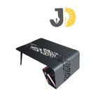 Load image into Gallery viewer, Modern Black Metal Coffee Table with Cutout Design