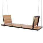 Load image into Gallery viewer, Modern Wooden Swing Daybed with Metal Frame