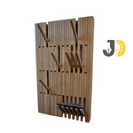 Load image into Gallery viewer, Modern Wooden Wall Coat Rack with Folding Hooks
