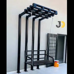 Load image into Gallery viewer, Wall-Mounted Metal Swing Bench with Chains
