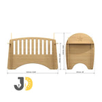 Load image into Gallery viewer, Elegant Wooden Baby Crib
