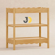Wooden Baby Changing Table with Wavy Design