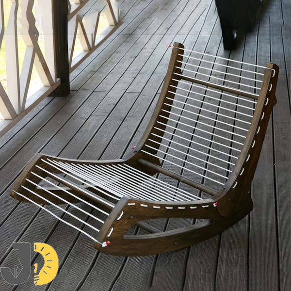 Just For Rocking Wooden Rope-Lounge Rocking Chair – Just Design it