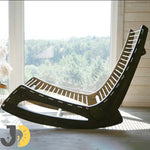Load image into Gallery viewer, Wooden Rope-Lounge Rocking Chair
