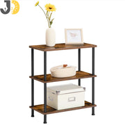 طاولة جانبية بثلاثة رفوف خشبية – 3-Tier Wooden Side Table
