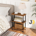 Load image into Gallery viewer, طاولة جانبية بثلاثة رفوف خشبية – 3-Tier Wooden Side Table
