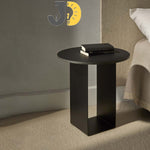 Load image into Gallery viewer, Modern Black Round Side Table – Minimalist Design
