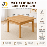 Wooden Kids Activity and Learning Table
