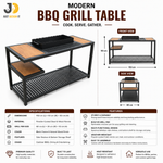 Load image into Gallery viewer, Modern BBQ Grill Table
