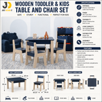 Load image into Gallery viewer, Wooden Toddler &amp; Kids Table and Chair Set
