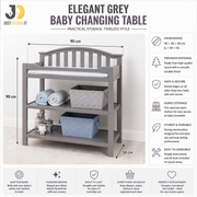 Elegant Grey Baby Changing Table