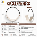 Load image into Gallery viewer, Minimal Wall-Mounted Circle Hammock
