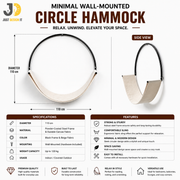 Minimal Wall-Mounted Circle Hammock