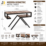 Load image into Gallery viewer, Modern Geometric Metal Table