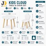 Load image into Gallery viewer, Kids Cloud Table and Chair Set