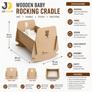 Wooden Baby Rocking Cradle