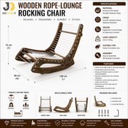 Wooden Rope-Lounge Rocking Chair