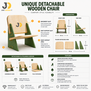 Unique Detachable Wooden Chair